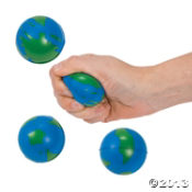 Globe Stress Balls<br>2"-1 dozen